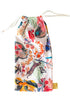 Sandali avvolgenti con foulard in seta "Tile".